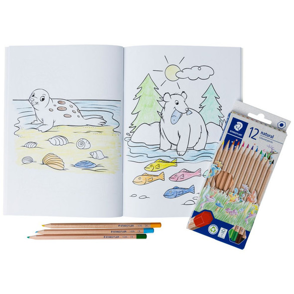 Staedtler Wildlife Wonders colouring pages partially coloured with animal designs Staedtler Wildlife Wonders colouring pages partially coloured with animal designs