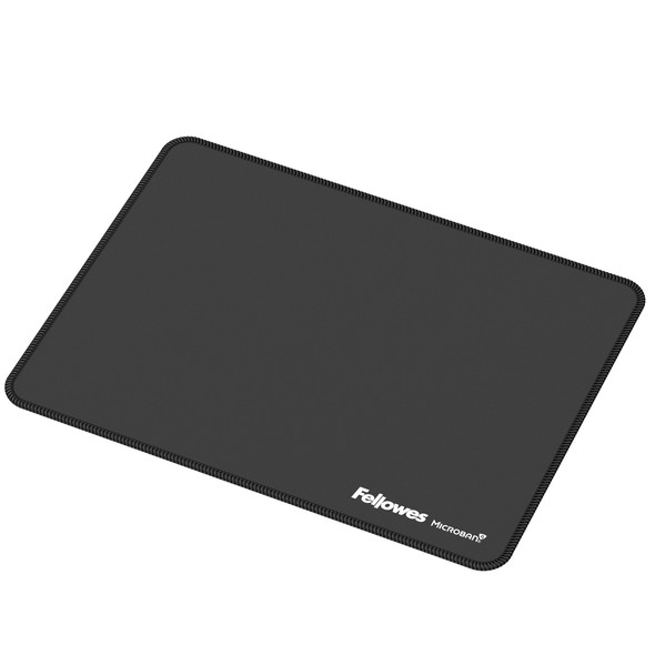 Fellowes Breyta XL Mousepad in black shown on a white background.