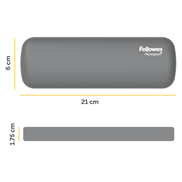 Fellowes Breyta Grey Palm Wrist Rest