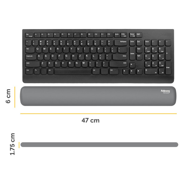 Fellowes Breyta Wrist Rest Keyboard Grey