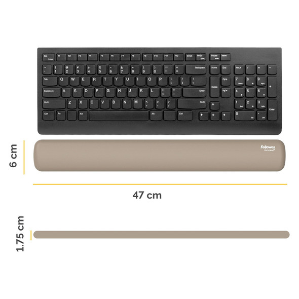 Fellowes Breyta Wrist Rest Keyboard Sand