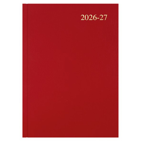 Collins Essential Financial Year Diary 2026-2027 A4 One Day To A Page Red