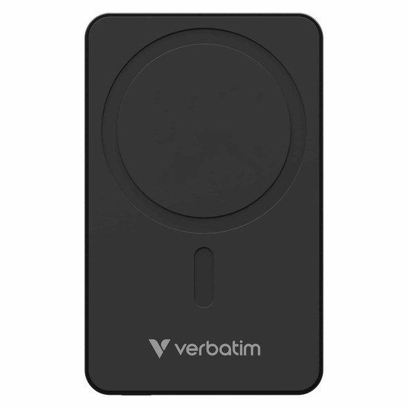 Verbatim Power Bank 5000mah Magnetic Wireless Charging Black