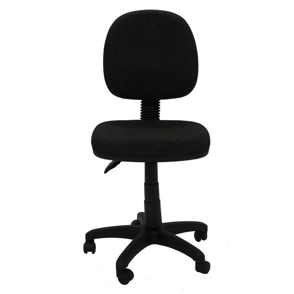 Rapidline EC070BM Black Fabric Back Operator Chair Medium
