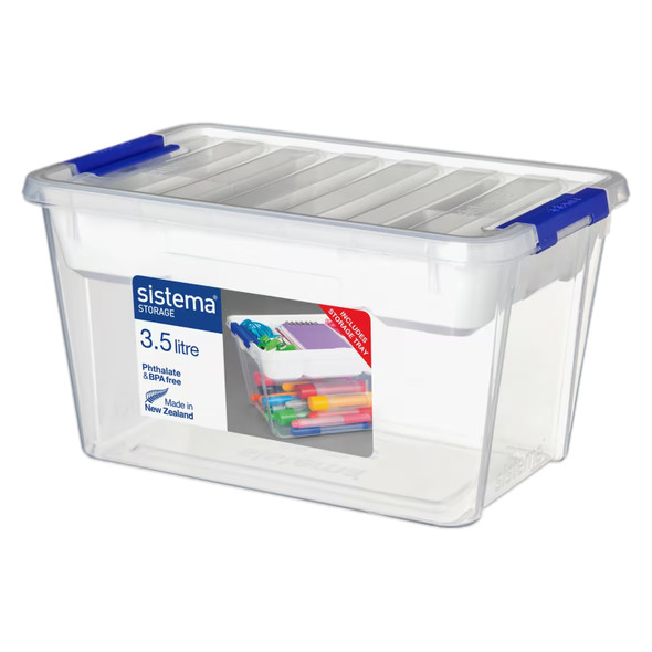 Sistema Storage 3.5L with Tray Dark Blue