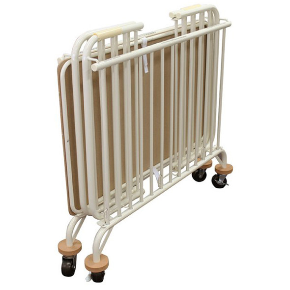 Compass Metal Vanilla White Folding Holiday Cot