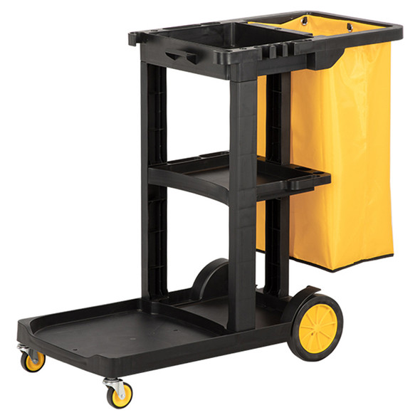 Compass Basic Model Janitor Cart Yellow Black