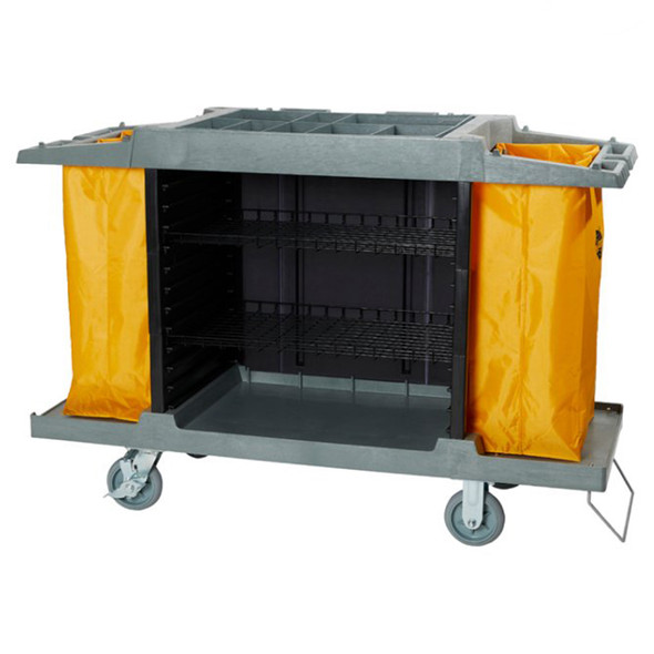 Compass Fixed Wheel Grey Housekeeping Trolley