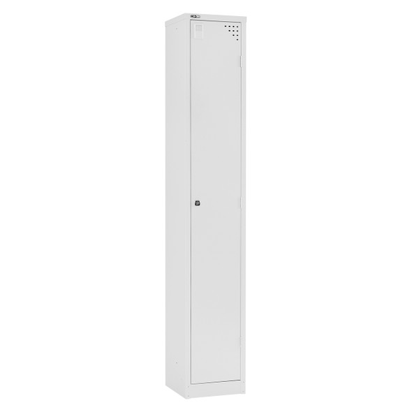 Rapidline Go 1 Door Steel Locker 305 x 455 x 1830mm White