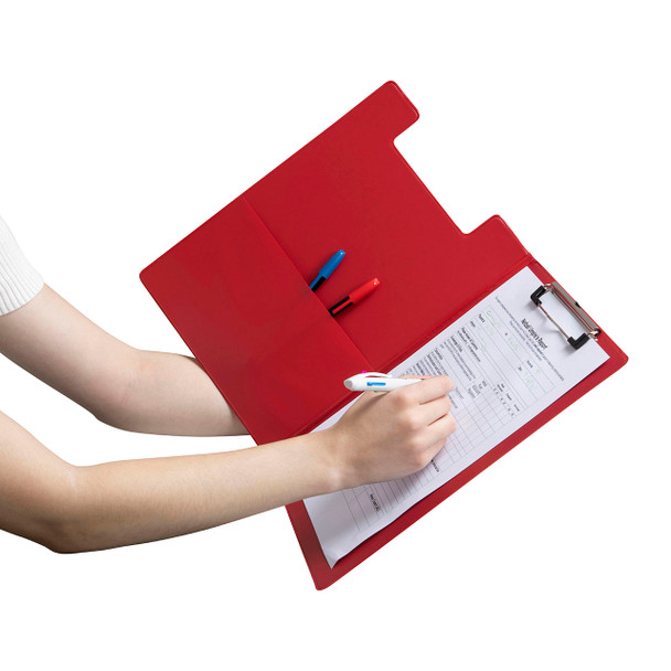 Marbig A4 Clipfolder Polypropylene Red