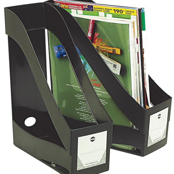 Marbig Magazine Holder Enviro Black