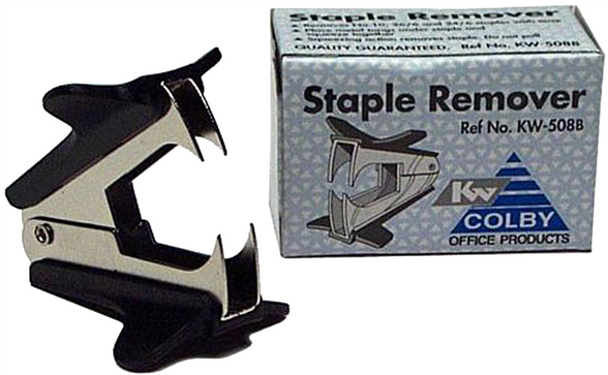 Colby Kw-508B Claw Staple Remover Black/Chrome For No.10, 26/6, 24/6 And 23 Gauge Staples | Its A Mega Thing