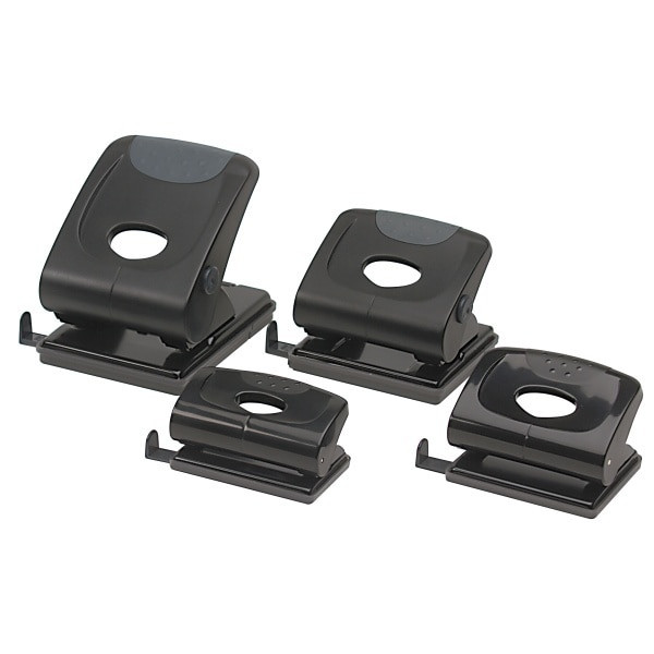 Marbig Small 2 Hole Punch 12 Sheets Black