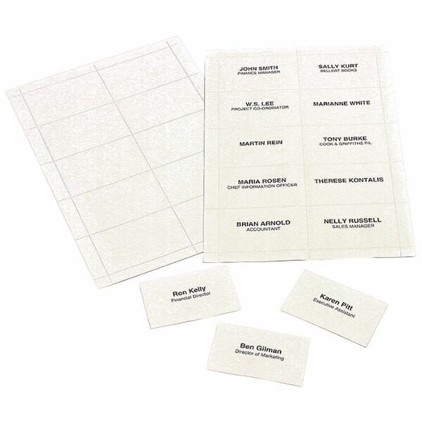 Rexel Convention Badge Insert Card White Pack of 250