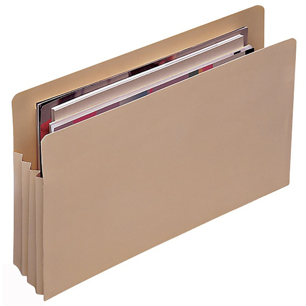 Marbig Expanding File Jackets Foolscap Buff Pack of 5