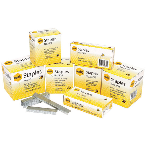 Marbig #90210 Heavy Duty Staples 23/10 Box of 5000 - Suitable for 90165/90170 - marbig file storage, marbig box file, marbig refillable box, marbig stapler, marbig binder, marbig wallet, marbig display books | It's A Mega Thing