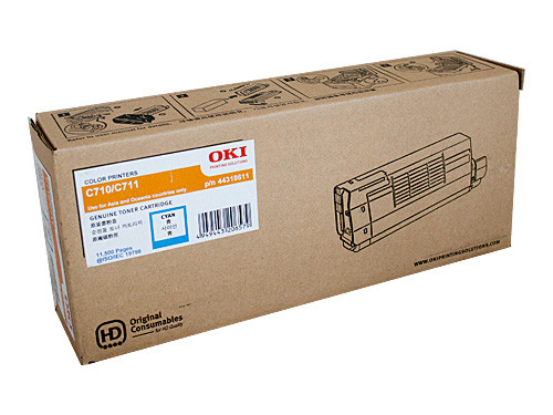 OKI C710N/C711N Toner Cartridge 11500 Pages Cyan