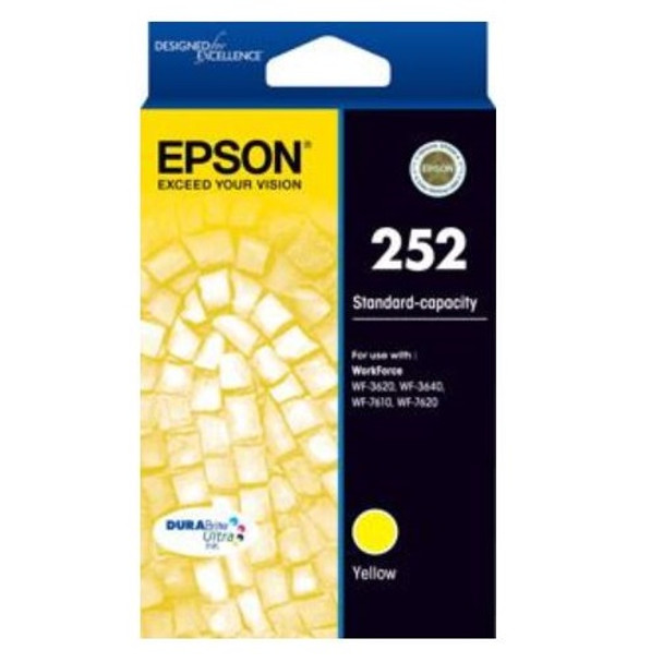 Epson C13T252492 252 Standard Capacity Ink Cartridge Durabrite Ultra Yellow | Its A Mega Thing