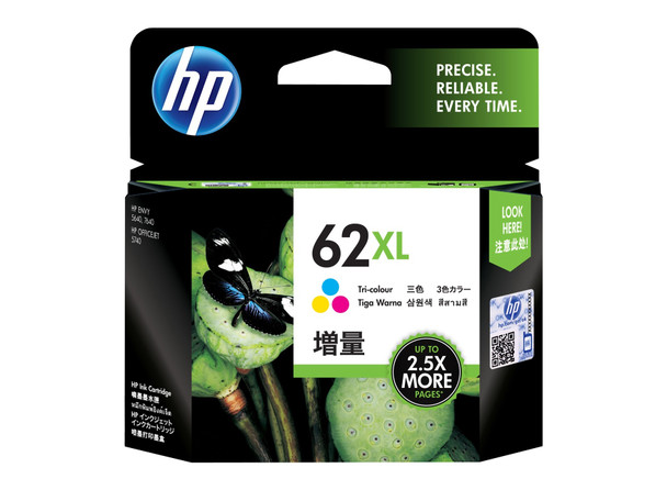 HP 62XL High Yield Ink Cartridge Tri-Colour 415 Pages
