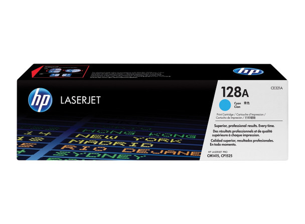 HP 128A Original LaserJet Toner Cartridge Cyan 1300 Pages
