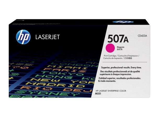 HP 507A Original LaserJet Toner Cartridge Magenta 6000 Pages
