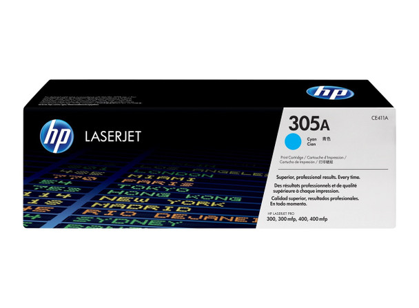 HP 305A Original LaserJet Toner Cartridge Cyan 2600 Pages