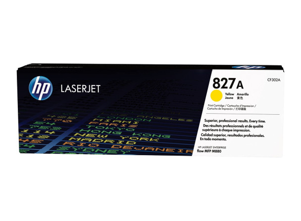HP 827A Original LaserJet Toner Cartridge Yellow 32000 Pages