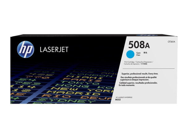 HP 508A Original LaserJet Toner Cartridge Cyan 5000 Pages