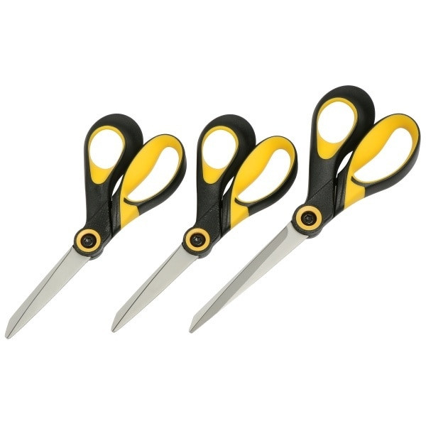 Marbig Titanium Edge Scissors 190mm Yellow Black