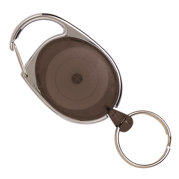 Rexel Retractable Snap Lock Key Holder Charcoal