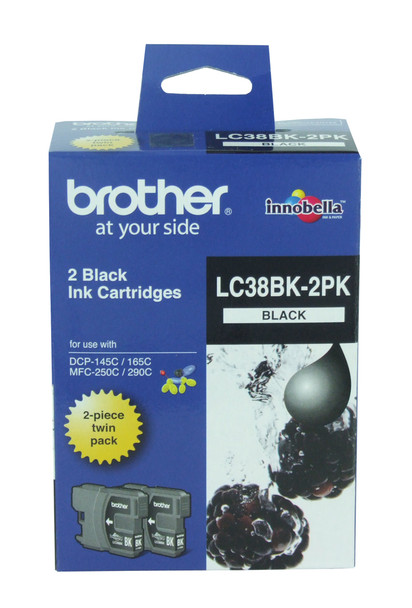 Brother Lc38 Black Twin Pack | Its A Mega Thing