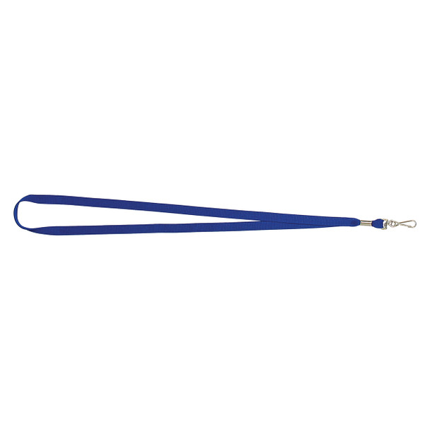 Rexel Flat Style Lanyards with Swivel Clip #9805001 - Pack of 10 Blue | Mega Office Supplies