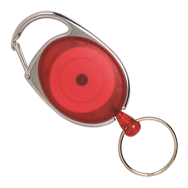 Rexel Retractable Snap Lock Key Holder Red