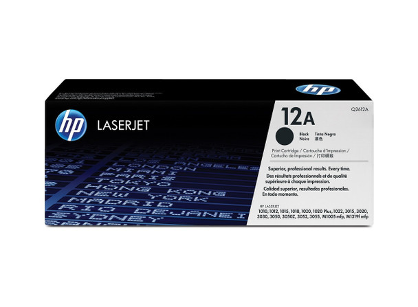 HP 12A Original LaserJet Toner Cartridge Black 2000 Pages