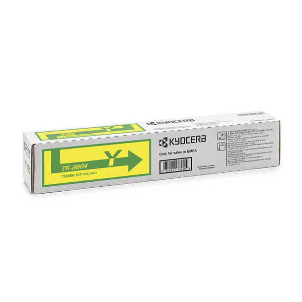 Kyocera TK8604 Toner Cartridge Yellow - 20,000 Pages | It's A Mega Thing