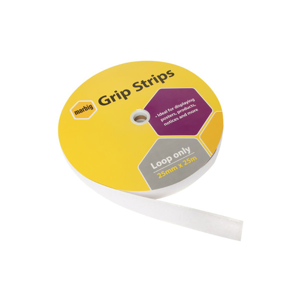 Marbig Grip Strips Loop Only 25mm x 25m