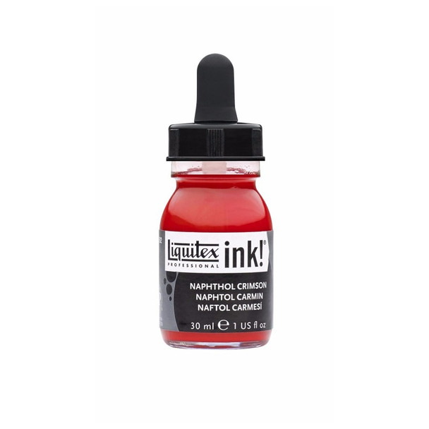 LIQUITEX ACRYLIC INKS NAPHTHOL CRIMSON 292 30ML