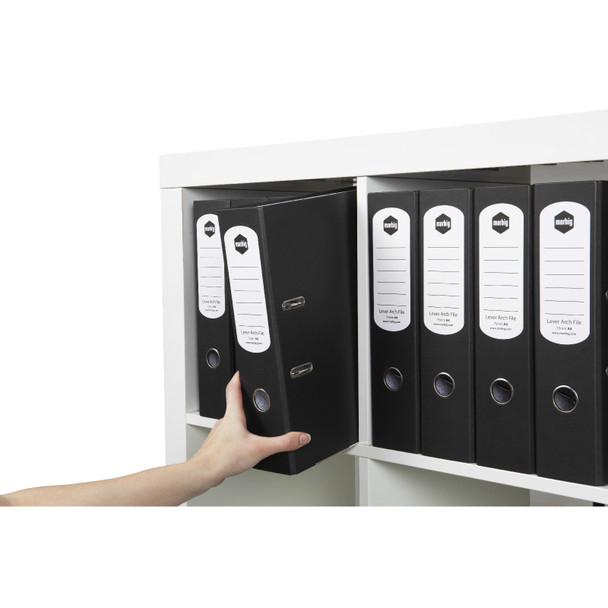 Marbig A4 Paper Spine Lever Arch File Black