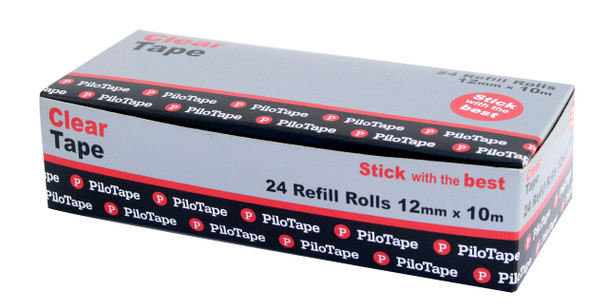 PiloTape Clear Tape Refill B1 12mm x 10m Pack of 24