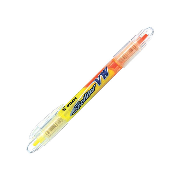 Pilot SW-SLVW-YO Spotliter VW Dual Highlighter 3.3mm Chisel Yellow/Orange Box of 12