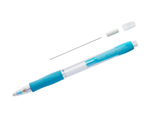Pilot H-185SL-L Super Grip Mechanical Pencil 0.5mm Lead Blue Barrel Box of 12