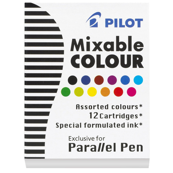 Pilot Parallel Pen Refill Cartridge Assorted Pack of 12