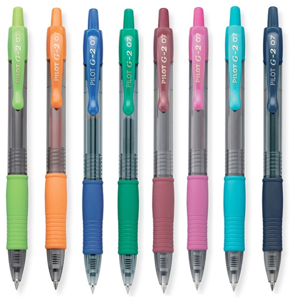 Pilot Red G-2 Gel Pen 0.7mm Retractable Box of 12