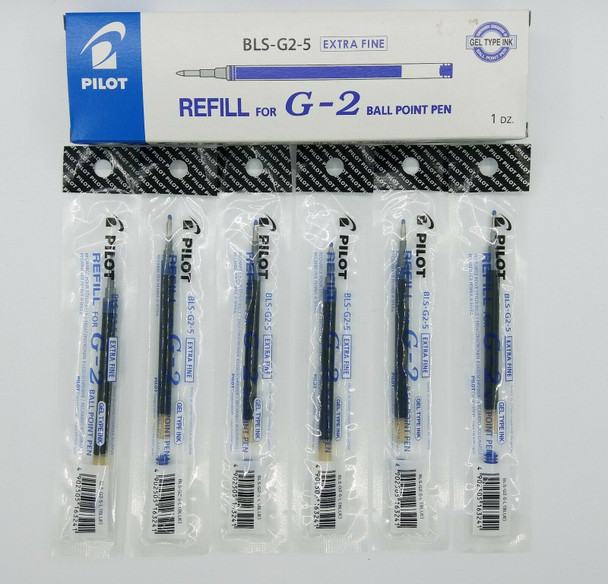 Pilot Blue BLS-G2 Gel Refill 0.5mm Box of 12