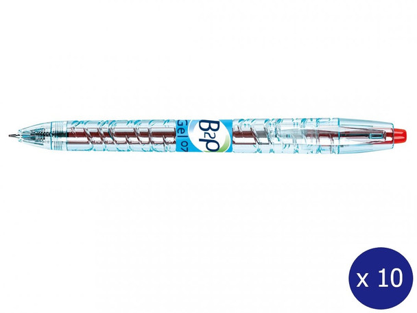 Pilot BegreeN B2P Retractable Rollerball Gel Pen Fine Red Box of 10