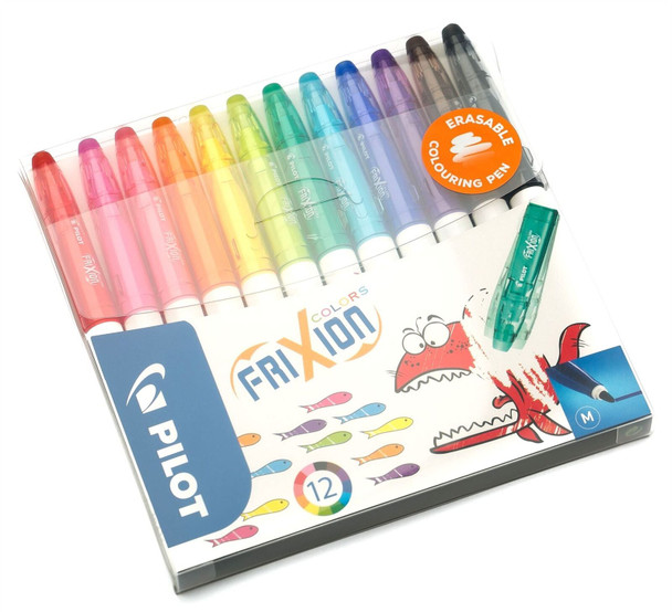 Pilot FriXion Colours Erasable Assorted Marker 2.5mm Wallet of 12