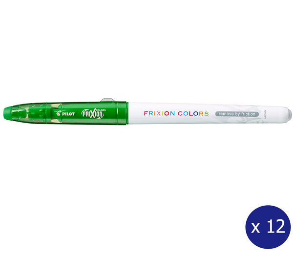 Pilot FriXion Colours Erasable Marker 2.5mm Green Box of 12