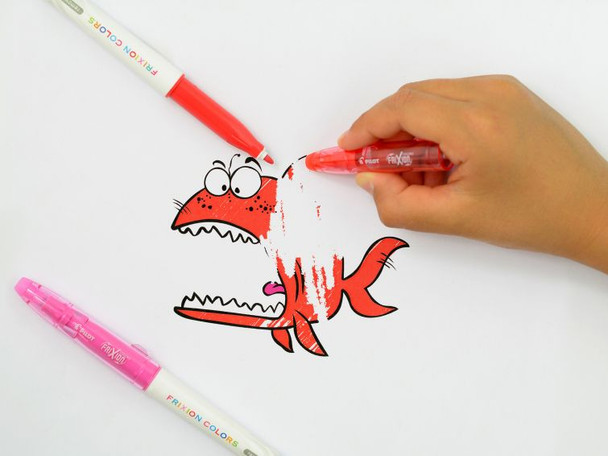 Pilot FriXion Colours Erasable Marker 2.5mm Yellow Box of 12