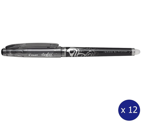 Pilot FriXion Point Erasable Gel Pen Extra Fine Black Box of 12