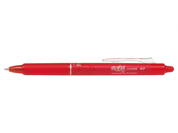 Pilot FriXion Clicker Fine Erasable Retractable Gel Pen Red Box of 12